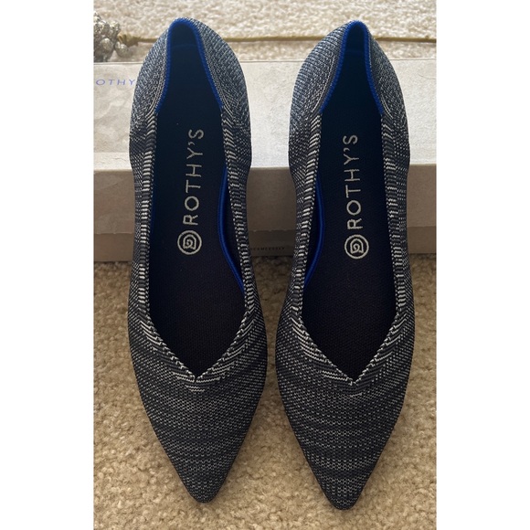 NWT Rothy’s Granite Heather The Point Flats - Picture 2 of 6